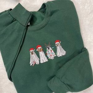 Green hot sale christmas sweatshirt