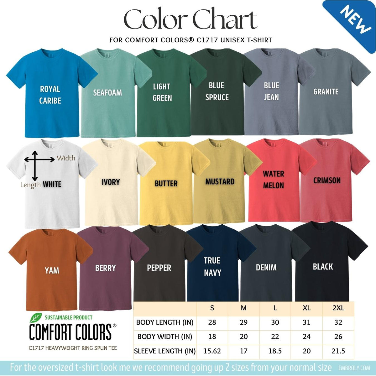 Embroidered Yellowstone National Park T-Shirt Comfort Color®
