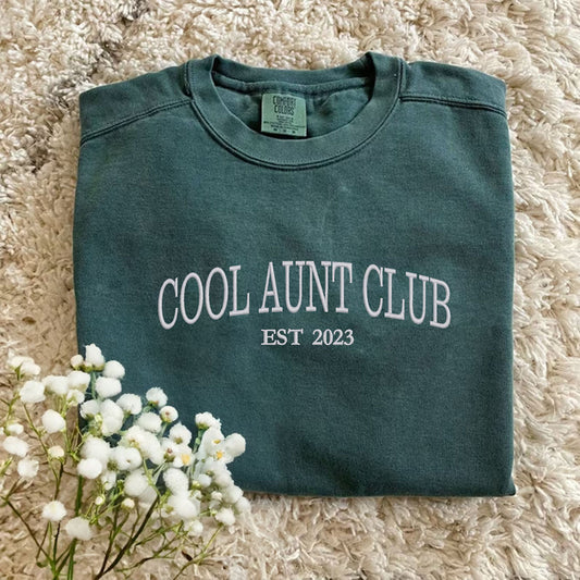 cool aunt club sweatshirt