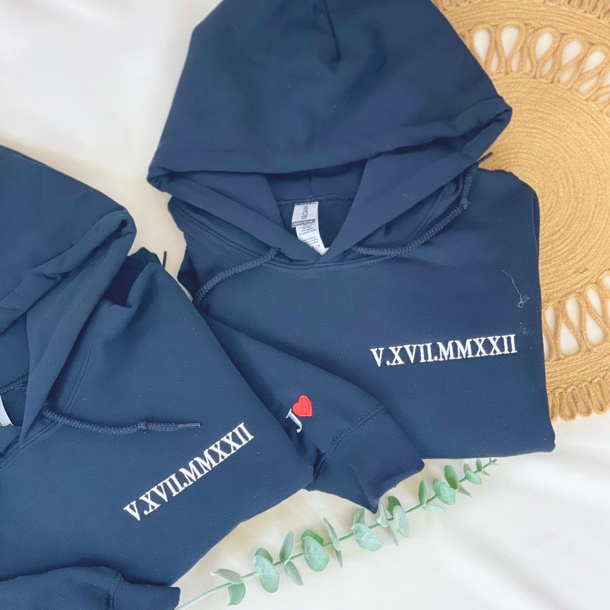 Couple Hoodies Custom Embroidered Sweaters Custom Embroidered