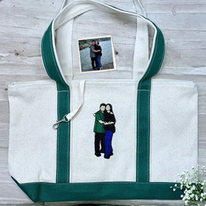 His & Hers Twin Pack: Embroidered Sweatshirt & Tote Bag