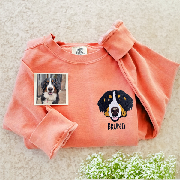 Comfort Color® Personalized Dog Sweatshirts for Humans with Custom Emb