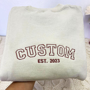 custom embroidered sweatshirt
