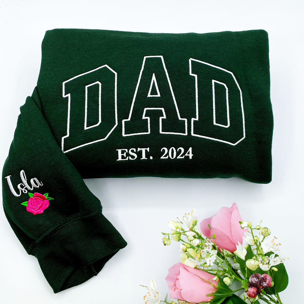 Custom Embroidered Crewneck with Any Text, Logo or Your Photo - Embroly