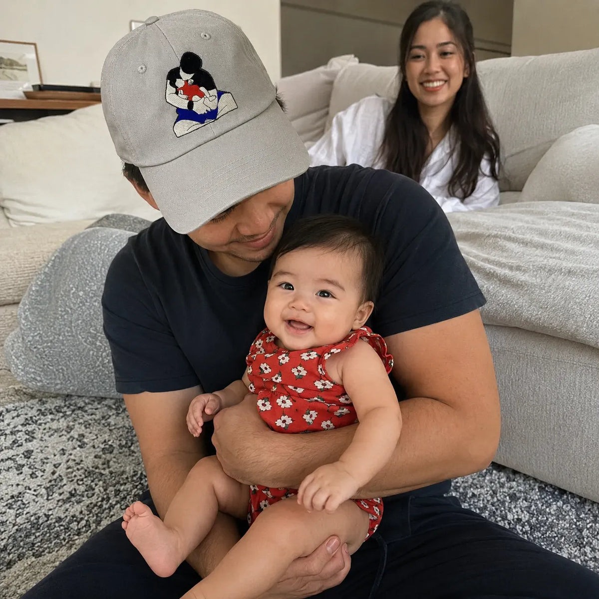 Personalized Dad Hat with Custom Embroidered Photo - Unique Dad Gift Idea
