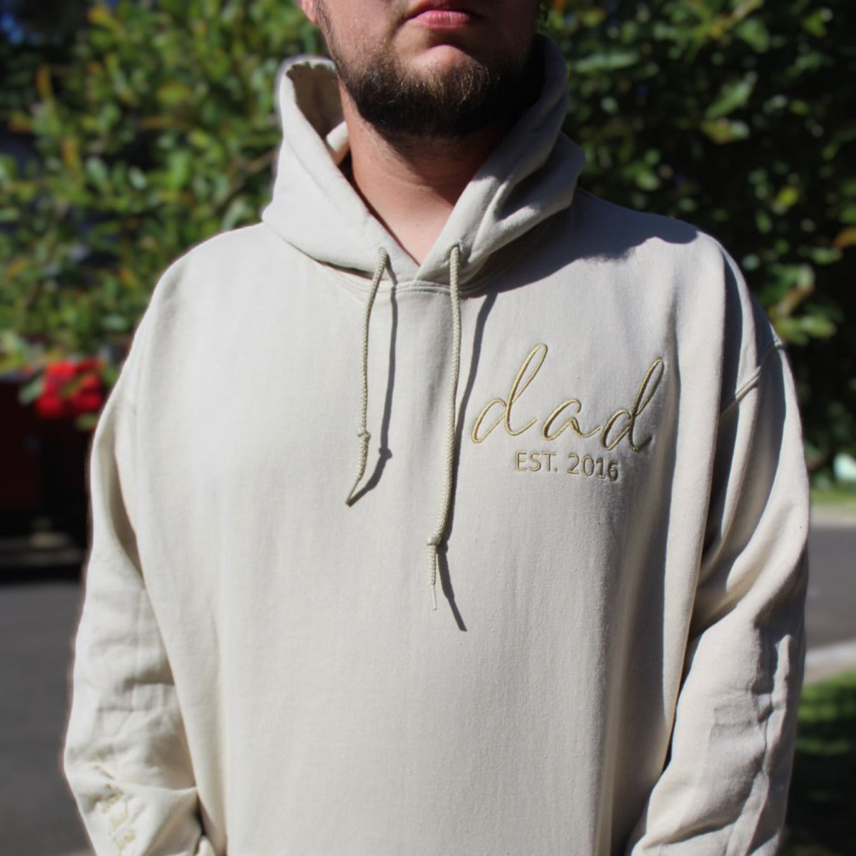 Dad Est Embroidered Crewneck