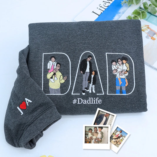 Charcoal Dad Life Sweatshirt, a meaningful and cozy gift for dad