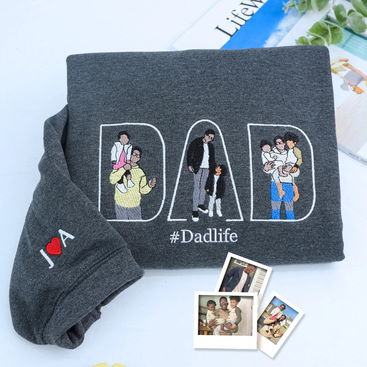 Charcoal Dad Life Sweatshirt, a meaningful and cozy gift for dad