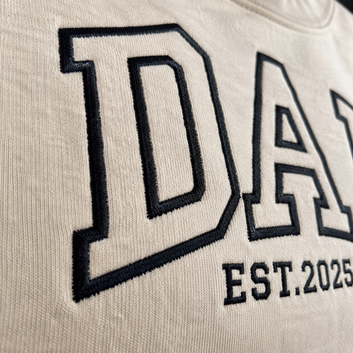 Dad and Grandpa Sweatshirt or Hoodie, Personalized Fathers Day Gifts with Est Year, Kids Names