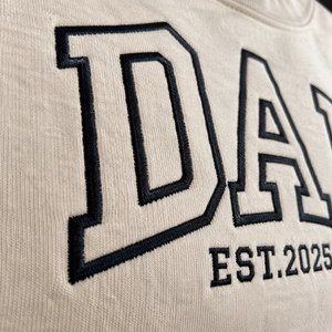 Dad and Grandpa Sweatshirt or Hoodie, Personalized Fathers Day Gifts with Est Year, Kids Names
