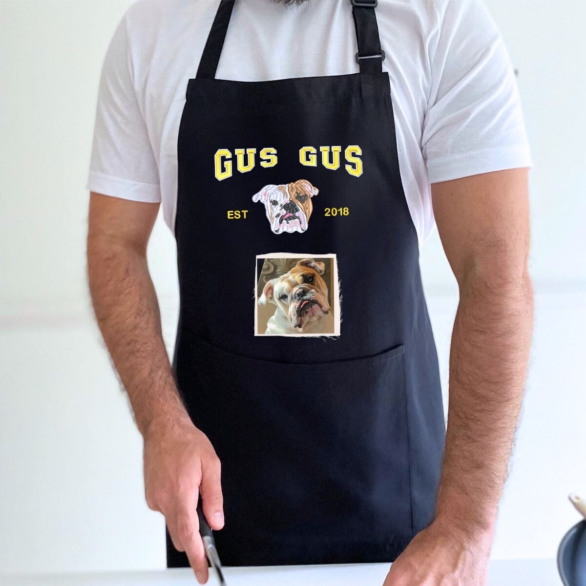 Dog Embrodered Apron Main