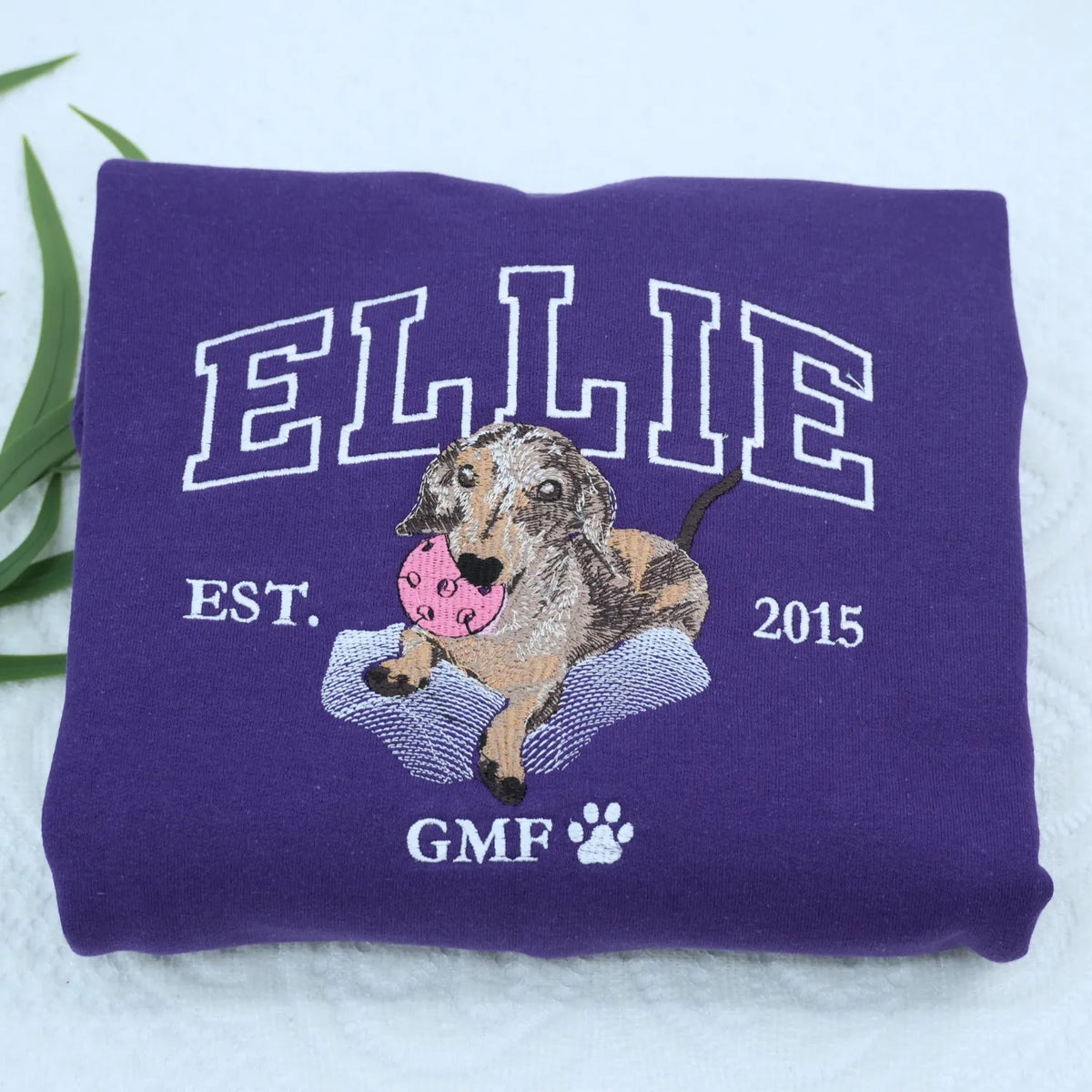 Custom Dog Life Shirt, Sweatshirt or Hoodie with Your Pet's Portrait Photo, Unique Embroidered Gift for Dog Mom Dog Dad