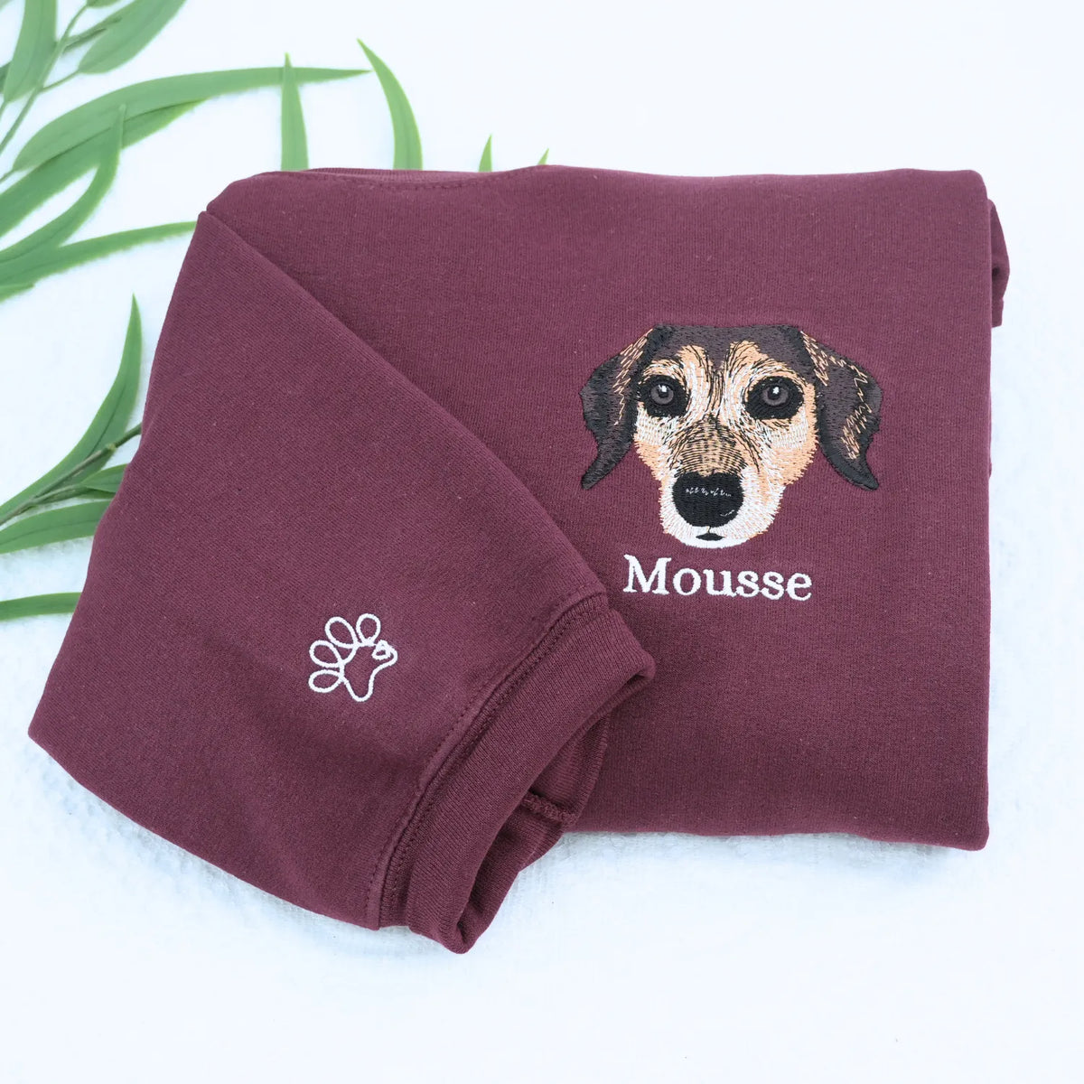 Custom Dog Life Shirt, Sweatshirt or Hoodie with Your Pet's Portrait Photo, Unique Embroidered Gift for Dog Mom Dog Dad