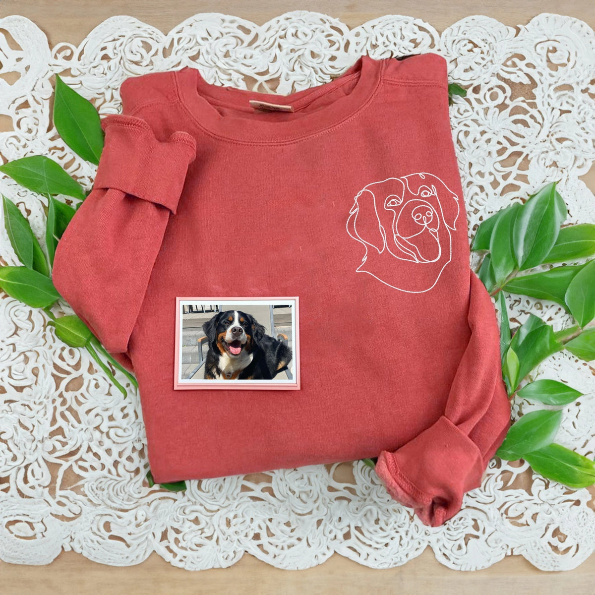 Comfort Color® Custom Embroidered Dog Dad Sweatshirt