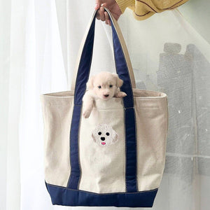 Pet Parent Combo: Embroidered Hat & Tote Bag for Dog Enthusiasts