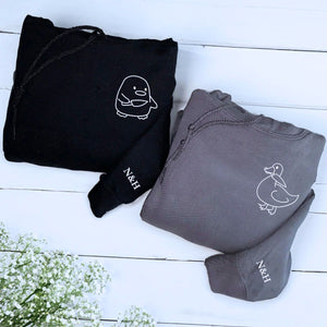 Custom Embroidered Duck Goose Matching Sweatshirt or Hoodie