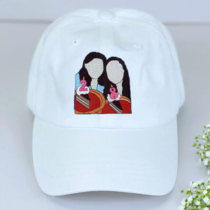 Custom Embroidered Best Friend Hat from Photo, Soul Sisters Gift