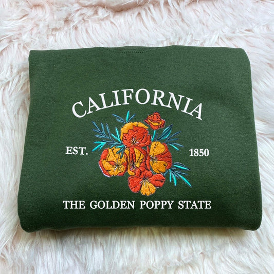 Embroidered California Sweatshirt