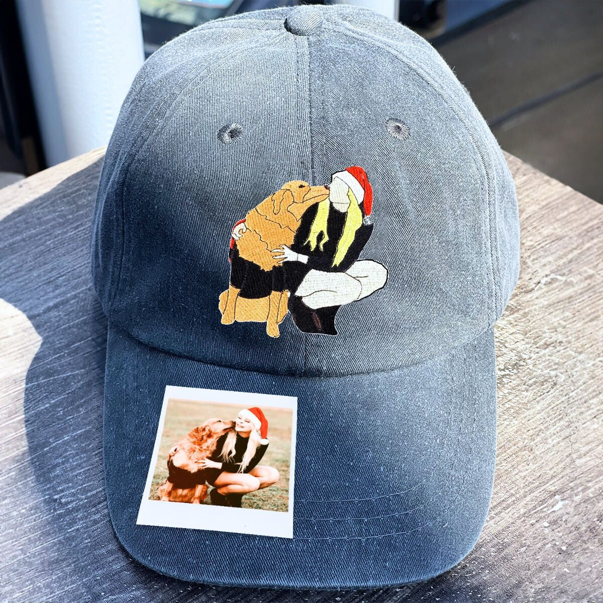 Dog Mom Hat from Photo, Embroidered Gift for Mother's Day - Embroly