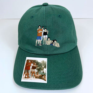 Custom Embroidered Family Portrait Hat from Photo - Embroly