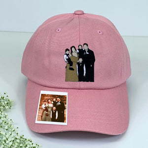 Custom Embroidered Family Portrait Hat from Photo - Embroly