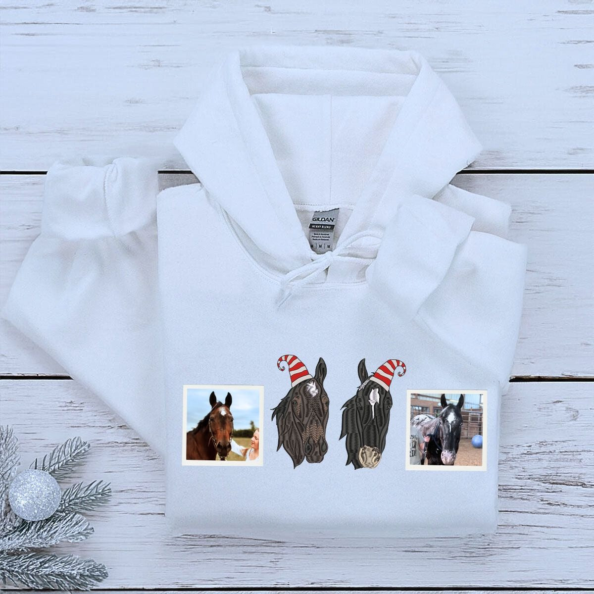 Personalized Dog Christmas Hoodie Pawsome Gift for Dog Lovers
