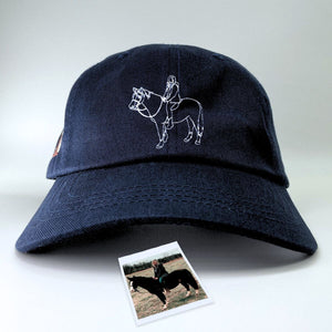 Custom Embroidered Horse Mom Hat from Photo, Equestrian Gift