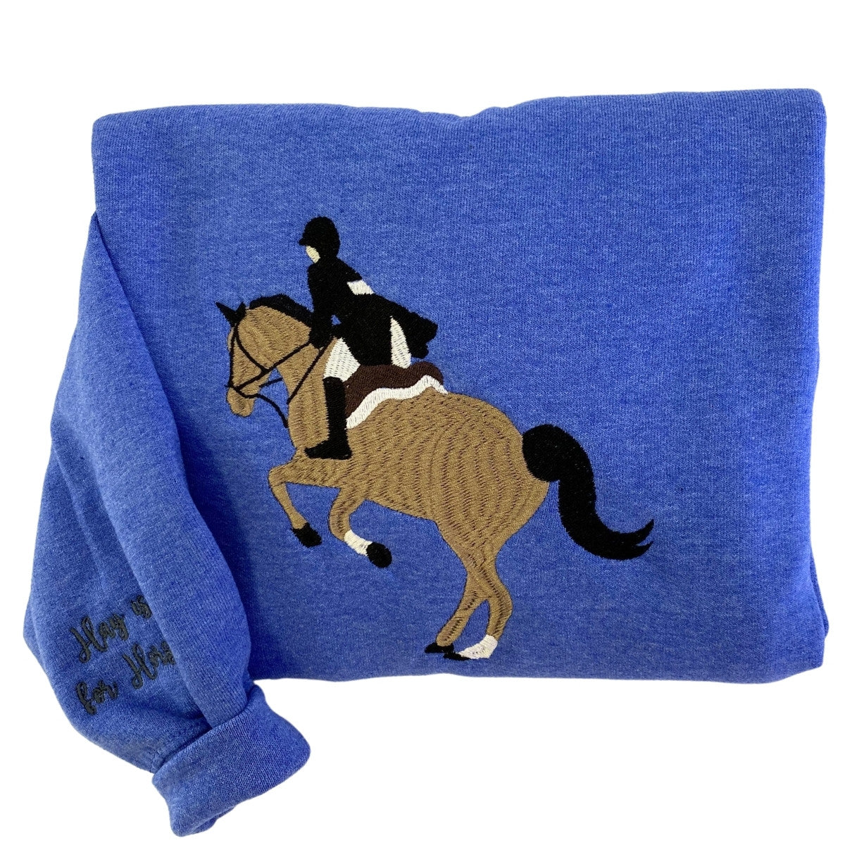 Embroidered Horse Name Est Year Sweatshirt, Personalized Gift for Horse Lovers