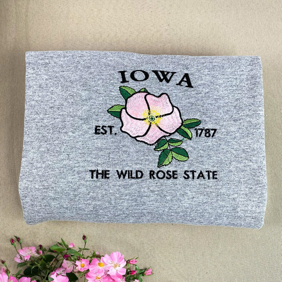 Embroidered Iowa Sweatshirt