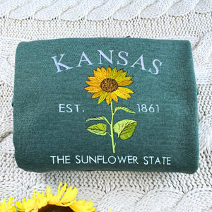 Embroidered Kansas Sweatshirt