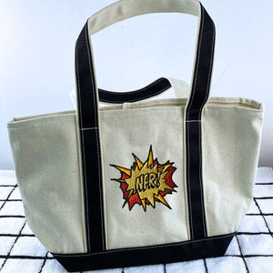 Custom Tote Bags with Logo - Embroidered Business Company Logo