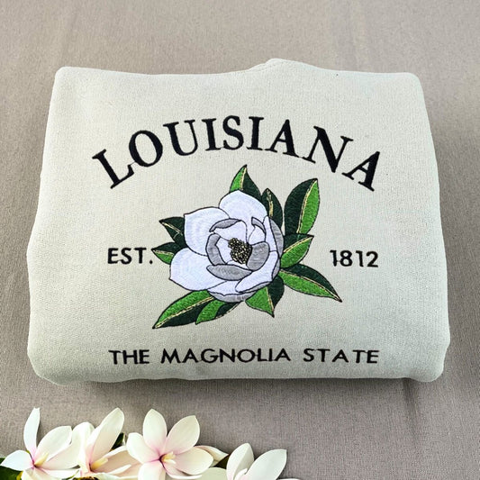 Embroidered Louisiana Sweatshirt