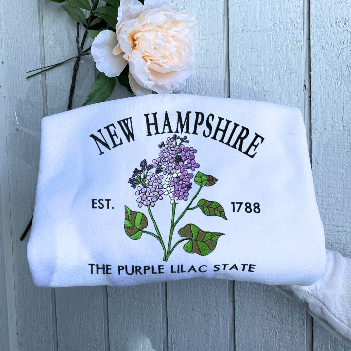 Embroidered New Hampshire Sweatshirt