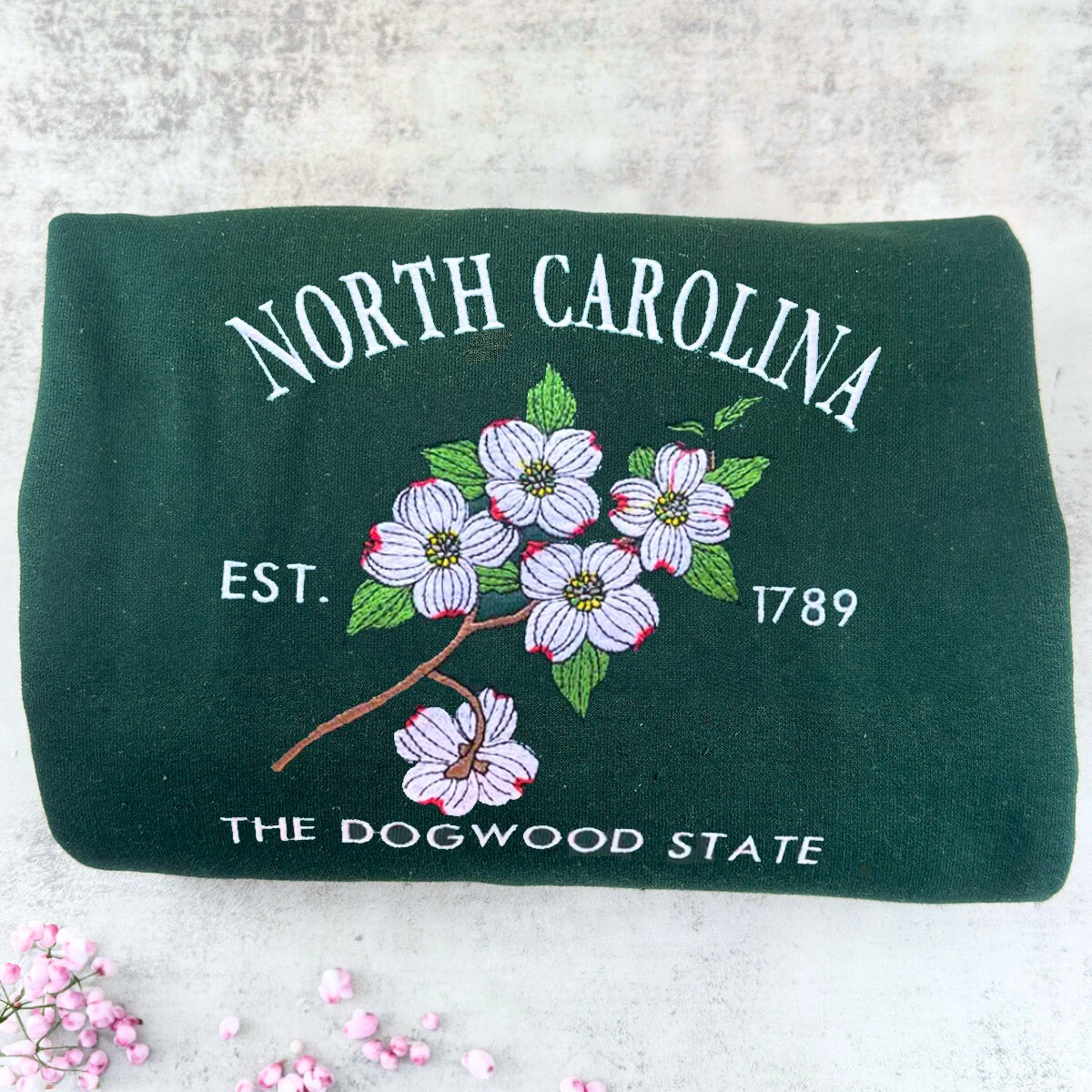 Embroidered North Carolina Sweatshirt