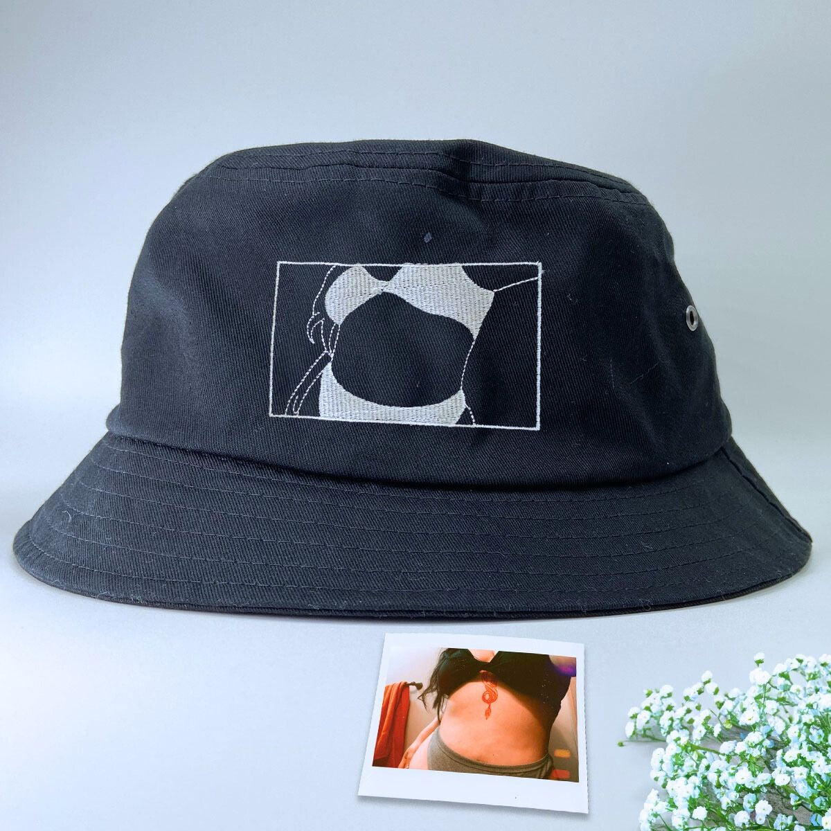 Personalized Girlfriend Hat with Spicy Photo Portrait, Unique Boyfriend Gift Idea - Embroly