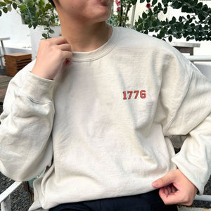 Embroidered 1776 Crewneck Sweatshirt