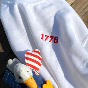 Embroidered 1776 Crewneck Sweatshirt