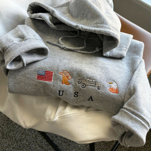 Embroidered Country Hoodie