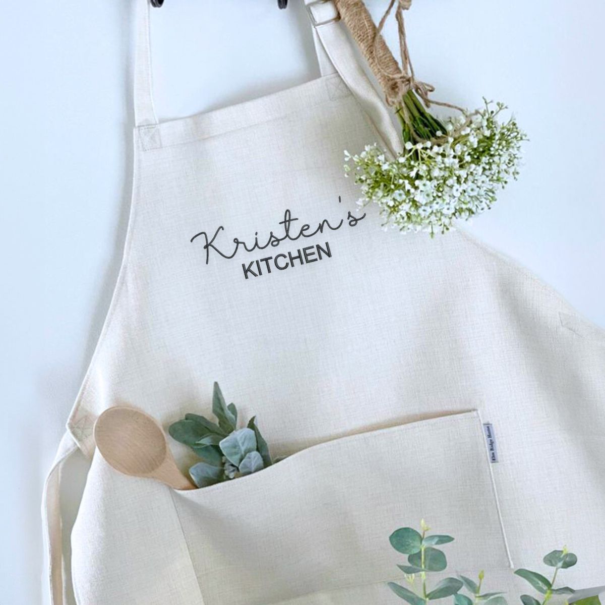 Written Aprons Custom Embroidered Any Text Apron