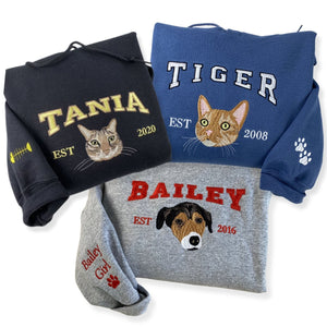 Pet Embroidery Hoodie