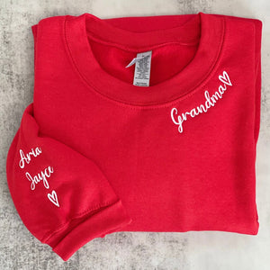Personalized Engagement Gifts for Best Friends, Custom Embroidered Sweatshirt Roman Numeral Date on Sleeve