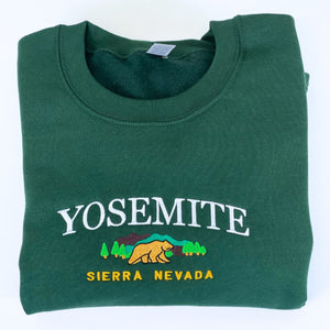 Yosemite National Park Sweatshirt, Hoodie Vintage Embroidered - Yosemite Gift Shop