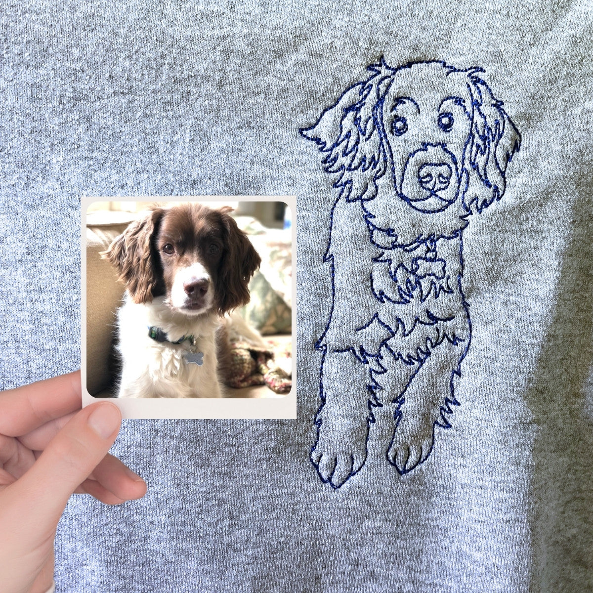 Custom Embroidered Dog Mom Hoodie, Personalized Hoodie with Icon, Gift For Dog Lovers - Embroly