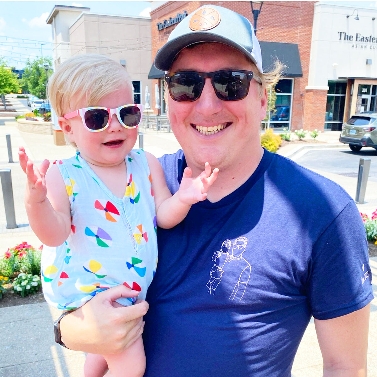 Father's Day Custom Outline Photo Embroidered Hoodie or Sweatshirt – Personalized Gift for Dad and Grandpa