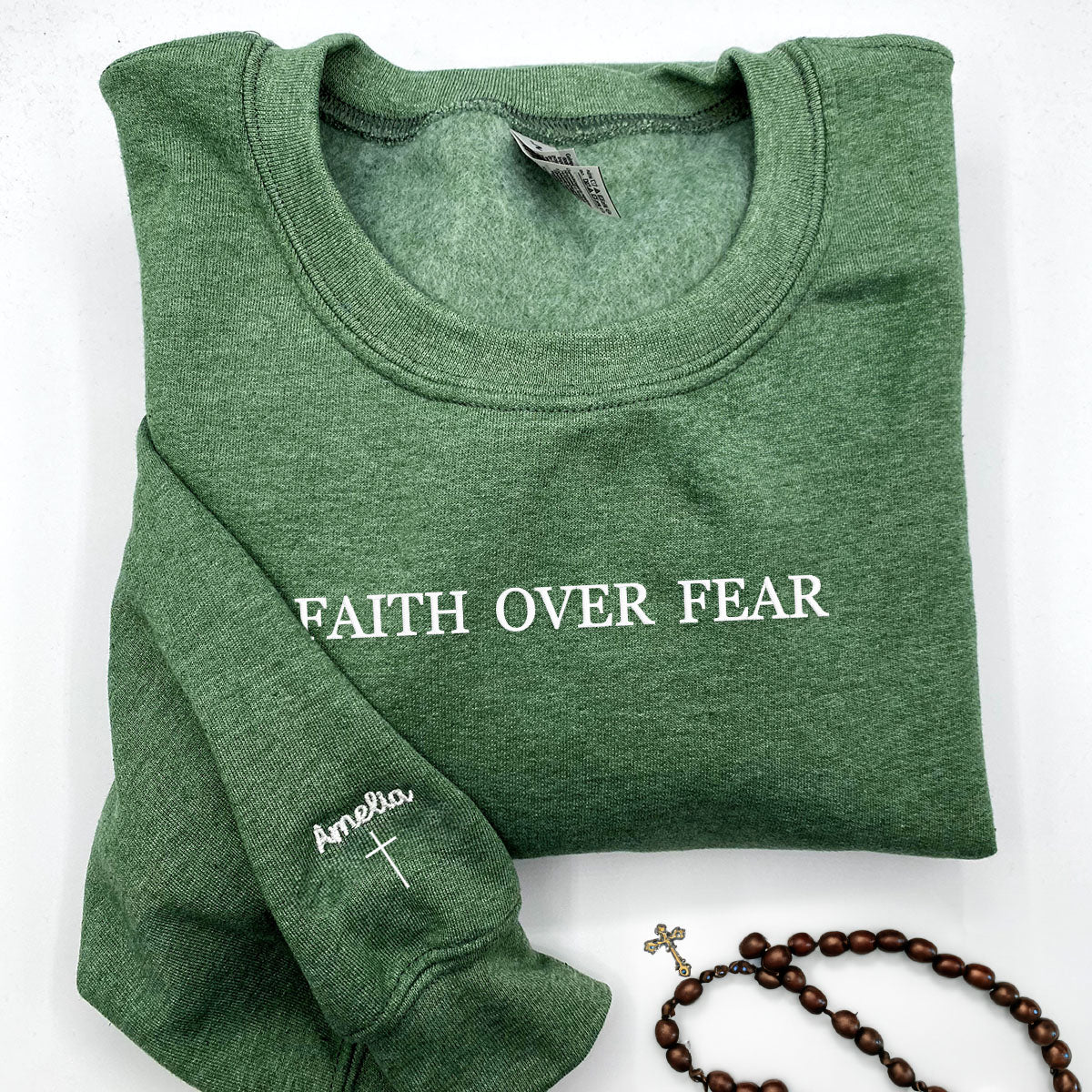 Faith over feelings sweatshirt hotsell