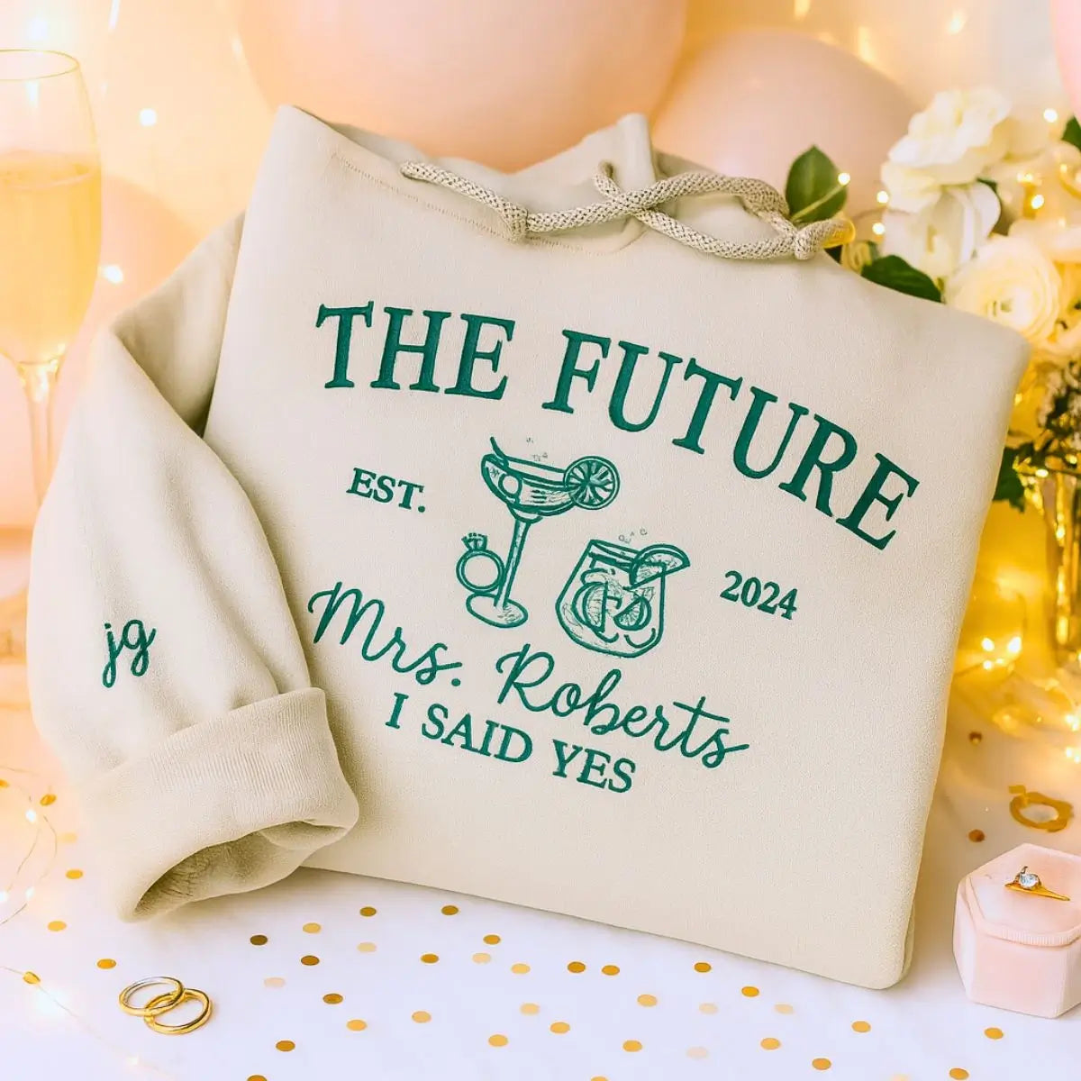 Future Mrs Sand Sweatshirt. a meaningful and cozy gift for Bride