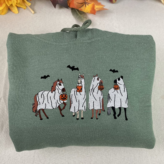 Horse Ghost Halloween Sweatshirt