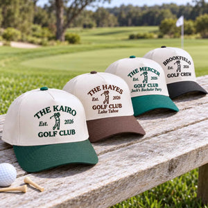 Custom Golf Bachelor Party Snapback Hat - Embroidered Golf Trip Cap, Last Swing Before the Ring