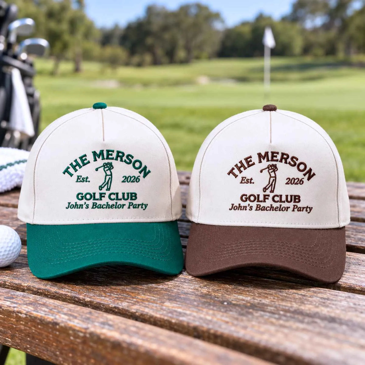 Custom Golf Bachelor Party Snapback Hat - Embroidered Golf Trip Cap, Last Swing Before the Ring