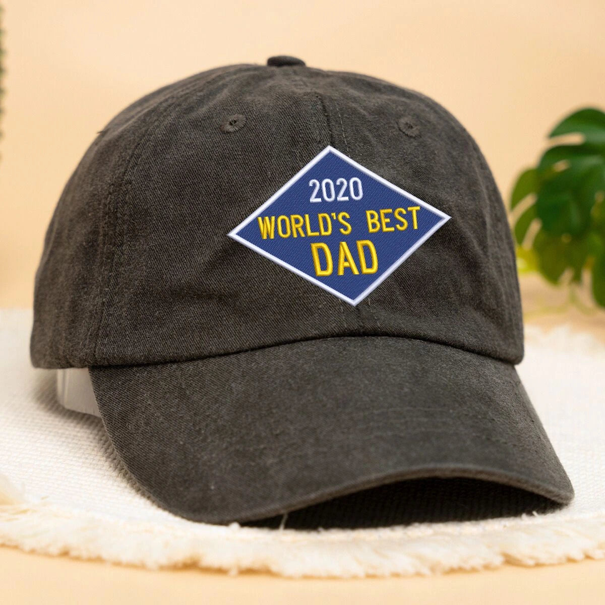 Custom World's Best Dad Hat, Personalized Embroidered Gift for Dad Dada Father's Day